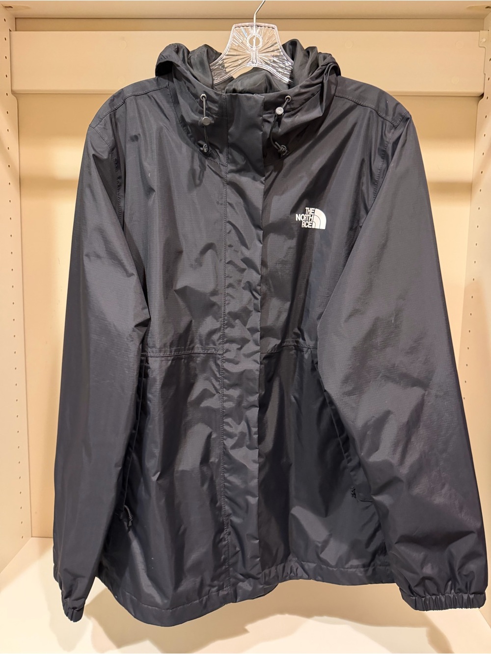 The North Face Women's Black Hooded Windbreaker Jacket